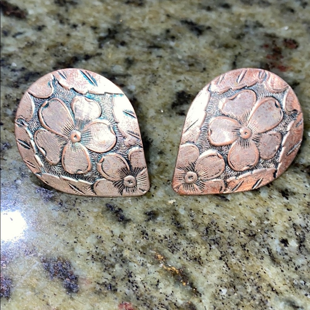 Genuine Copper Clip Earrings Or Shoe Clips